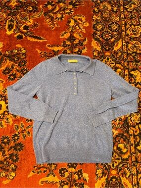 WoolOvers Cashmere Wool Knit Polo Shirt